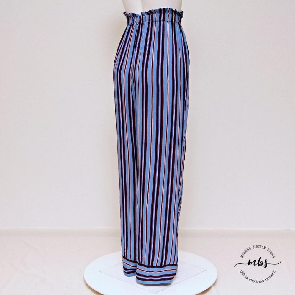 Band of Gypsies Blake Stripe‎ Paperbag High Waist Pants - Picture 5 of 9